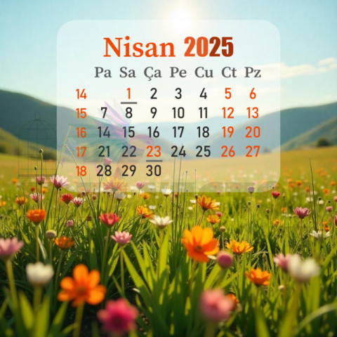 nisan 2025 takvim